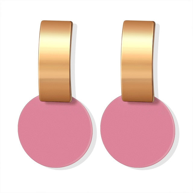 Korean Statement Round Earrings