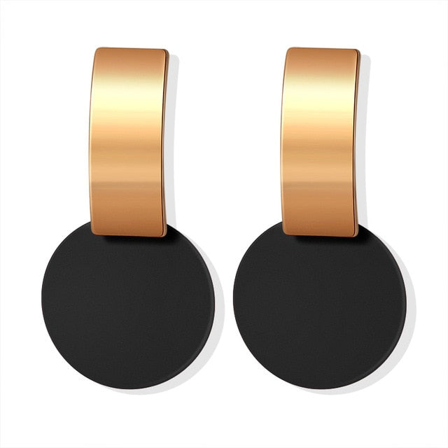 Korean Statement Round Earrings