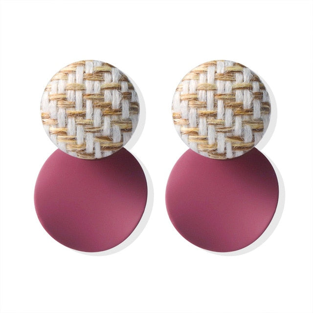 Korean Statement Round Earrings