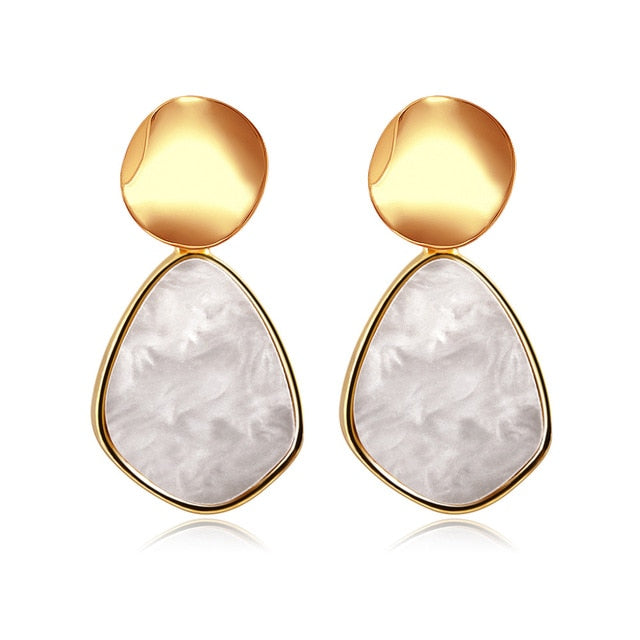 Korean Statement Round Earrings