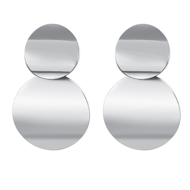 Korean Statement Round Earrings