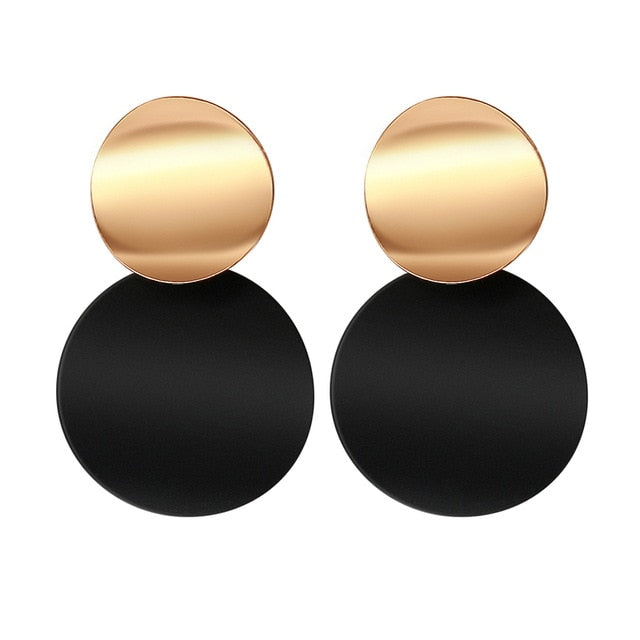 Korean Statement Round Earrings