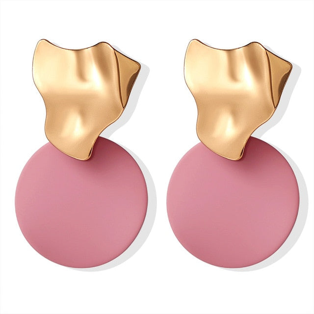 Korean Statement Round Earrings
