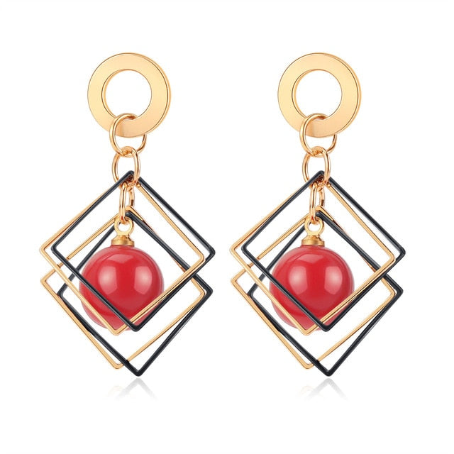 Korean Statement Round Earrings