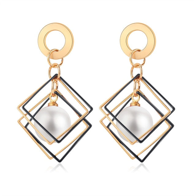 Korean Statement Round Earrings