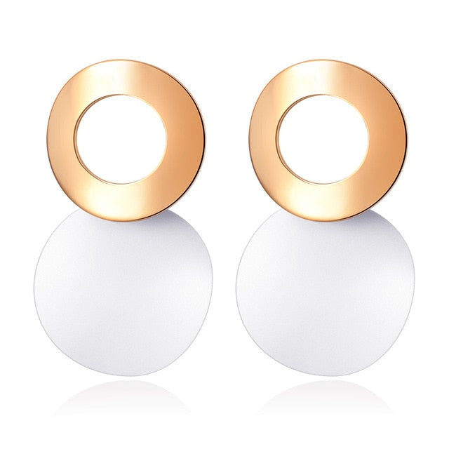 Korean Statement Round Earrings
