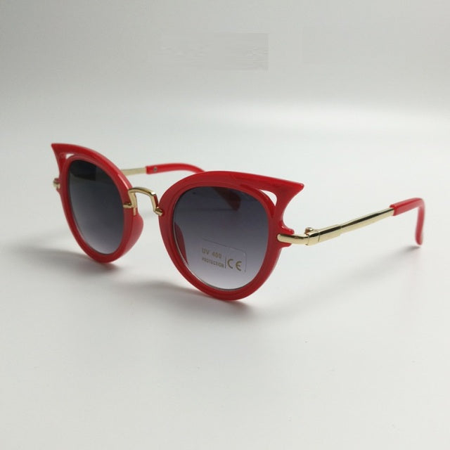 Children Sunglasses Cat Eye Vintage Cute Eyewear Baby Shades UV400