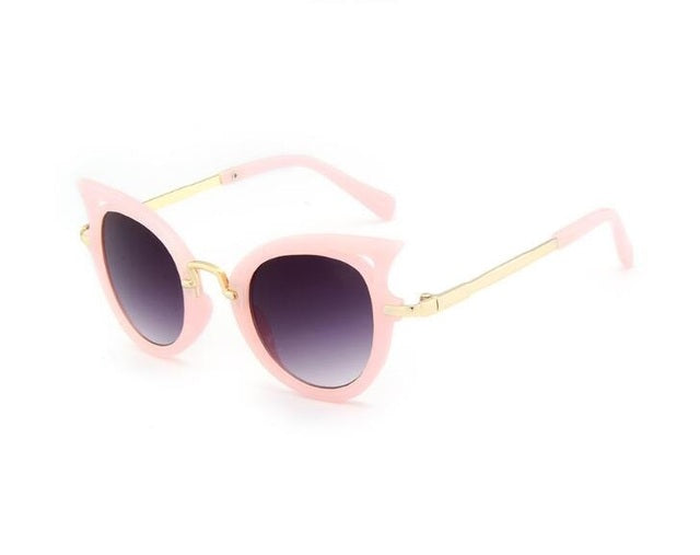 Children Sunglasses Cat Eye Vintage Cute Eyewear Baby Shades UV400