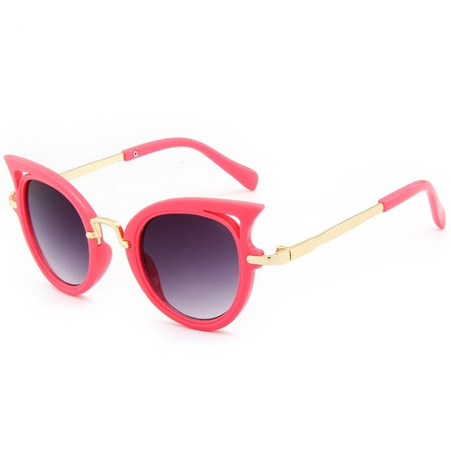 Children Sunglasses Cat Eye Vintage Cute Eyewear Baby Shades UV400