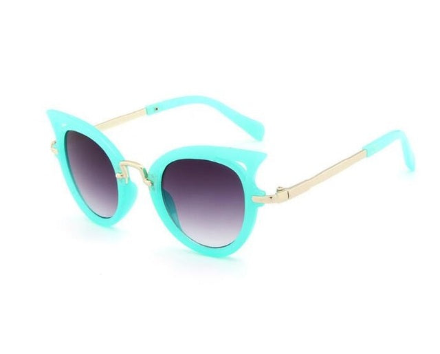 Children Sunglasses Cat Eye Vintage Cute Eyewear Baby Shades UV400