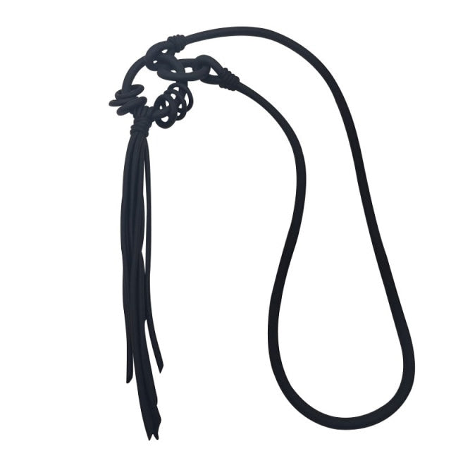 YD&YDBZNew Multi-color Rubber Necklaces Fashion Gothic Pendant Necklaces Women's Necklaces National Costume accessories Necklace