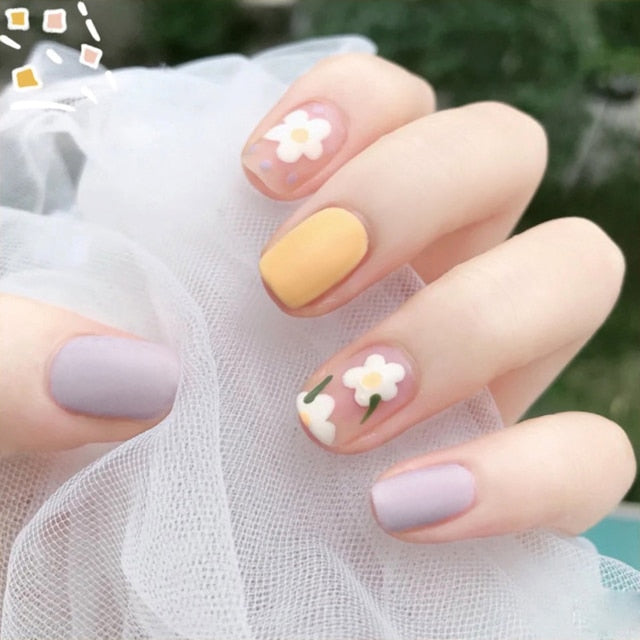 Charming Pink Flame Short Fake Nails - T & L Fashions Boutique