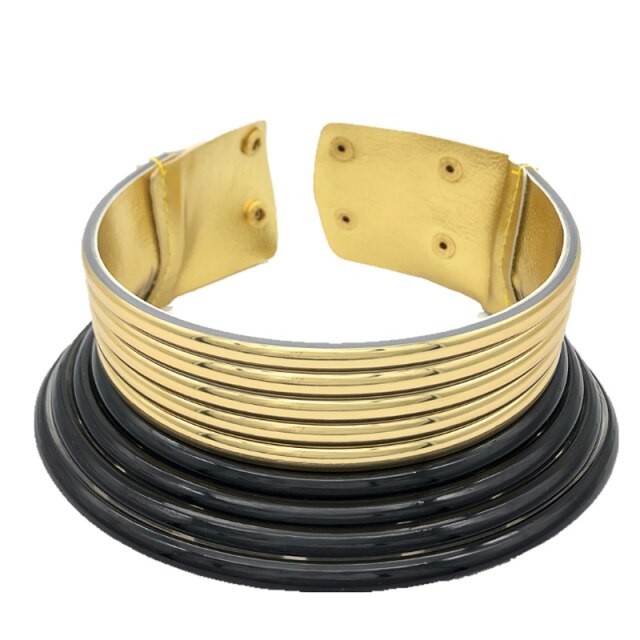 New Fashion Jewelry Accessories Vintage 9 Colors African Punk Style Resin Adjustabe Collar Woman Choker Necklace for Party Gift