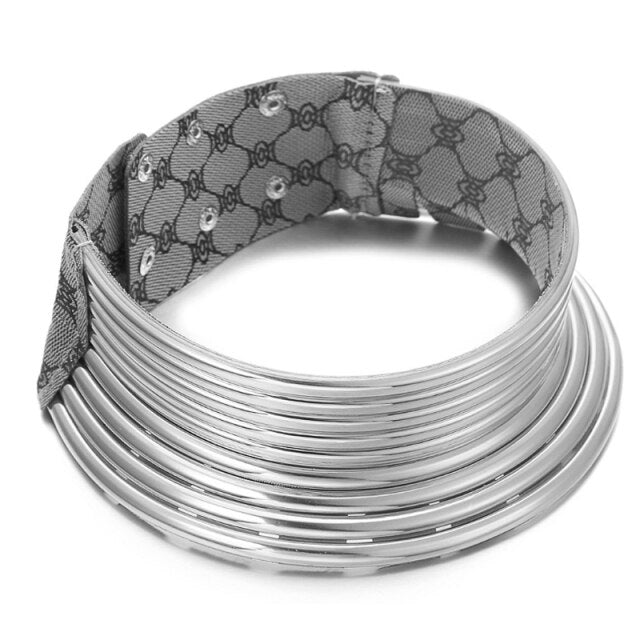 New Fashion Jewelry Accessories Vintage 9 Colors African Punk Style Resin Adjustabe Collar Woman Choker Necklace for Party Gift