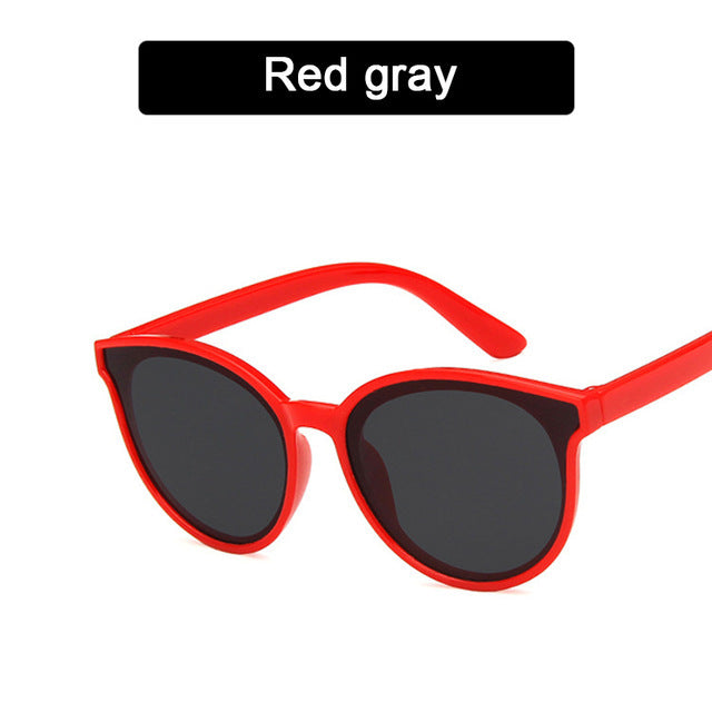New Cat Eye Sunglasses Kids Children Brand Designer Round Sun Glasses For Girls Boys Eyewear UV400 oculos de sol