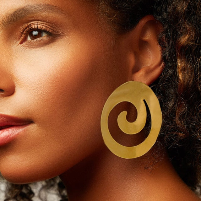 Gold stud earring pendant new design women dangle Earring Drop Earrings