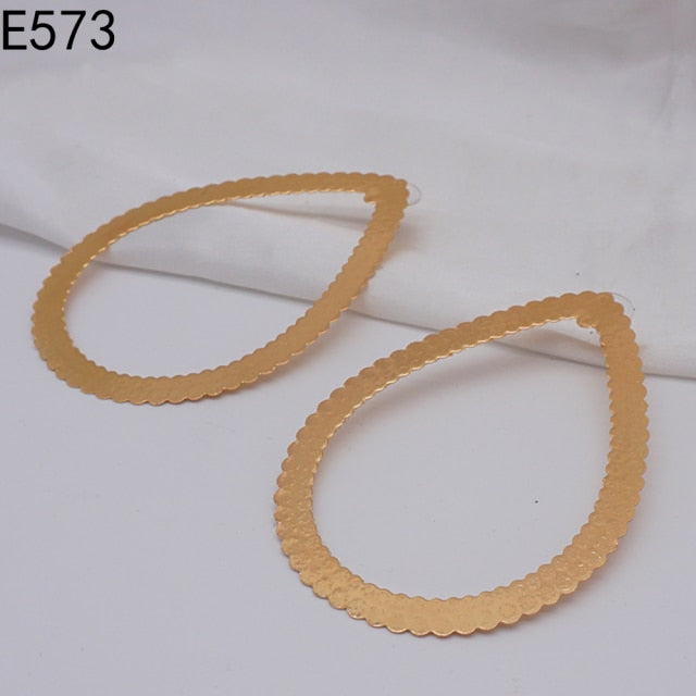 Gold stud earring pendant new design women dangle Earring Drop Earrings