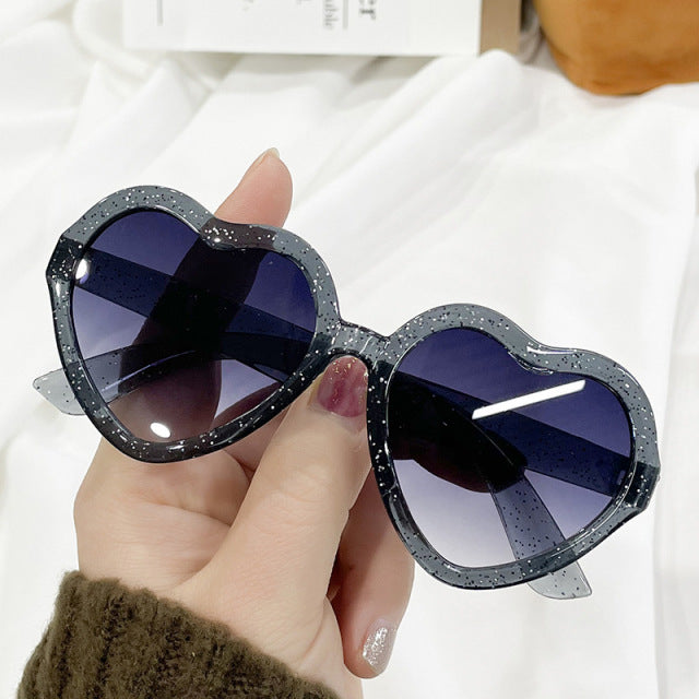 Vintage Kids Sunglasses Children Fashion Brand Heart Love SunGlasses