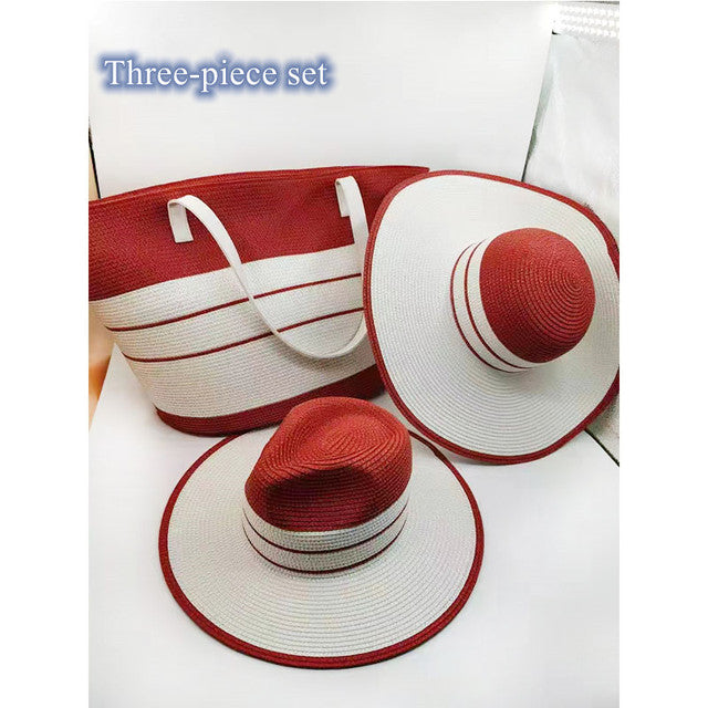Fedora Hat For Women Bump Cap Oversized Chain Accessory Bag