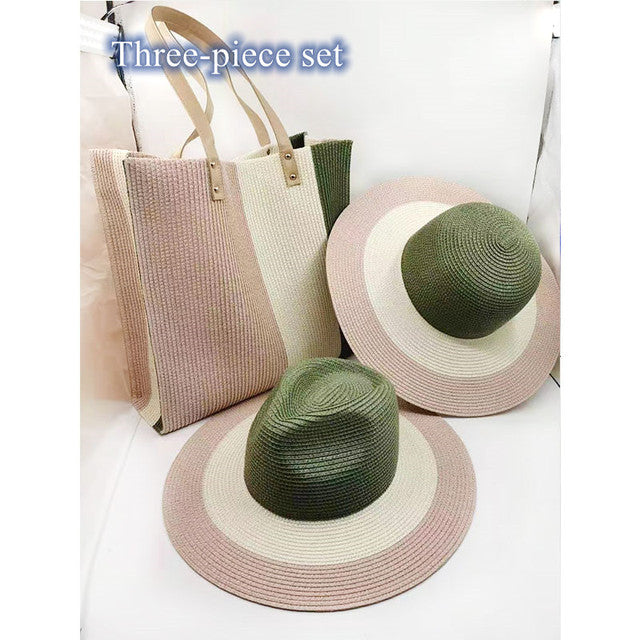 Fedora Hat For Women Bump Cap Oversized Chain Accessory Bag