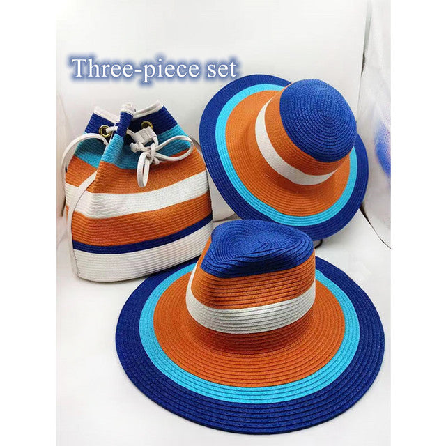 Fedora Hat For Women Bump Cap Oversized Chain Accessory Bag