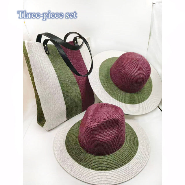 Fedora Hat For Women Bump Cap Oversized Chain Accessory Bag