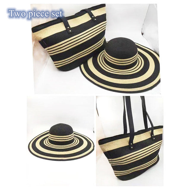 Fedora Hat For Women Bump Cap Oversized Chain Accessory Bag