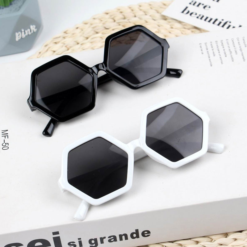 Kids Sunglasses Boys & Girls Hexagonal Diamond Sunglasses UV400 UV Protection