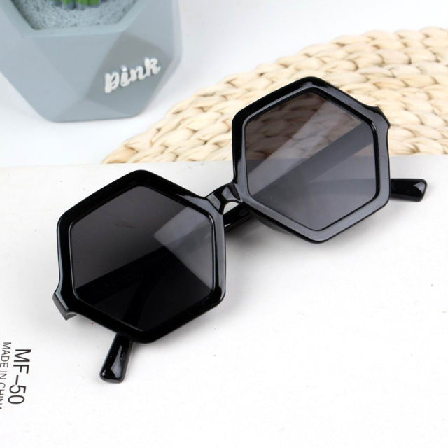 Kids Sunglasses Boys & Girls Hexagonal Diamond Sunglasses UV400 UV Protection