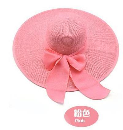 Woman Summer Large Brim Straw Hat