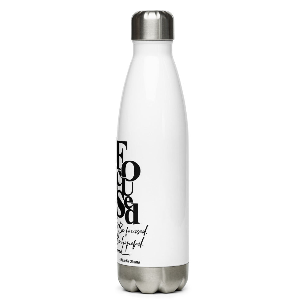FOCUSED Stainless Steel Water Bottle