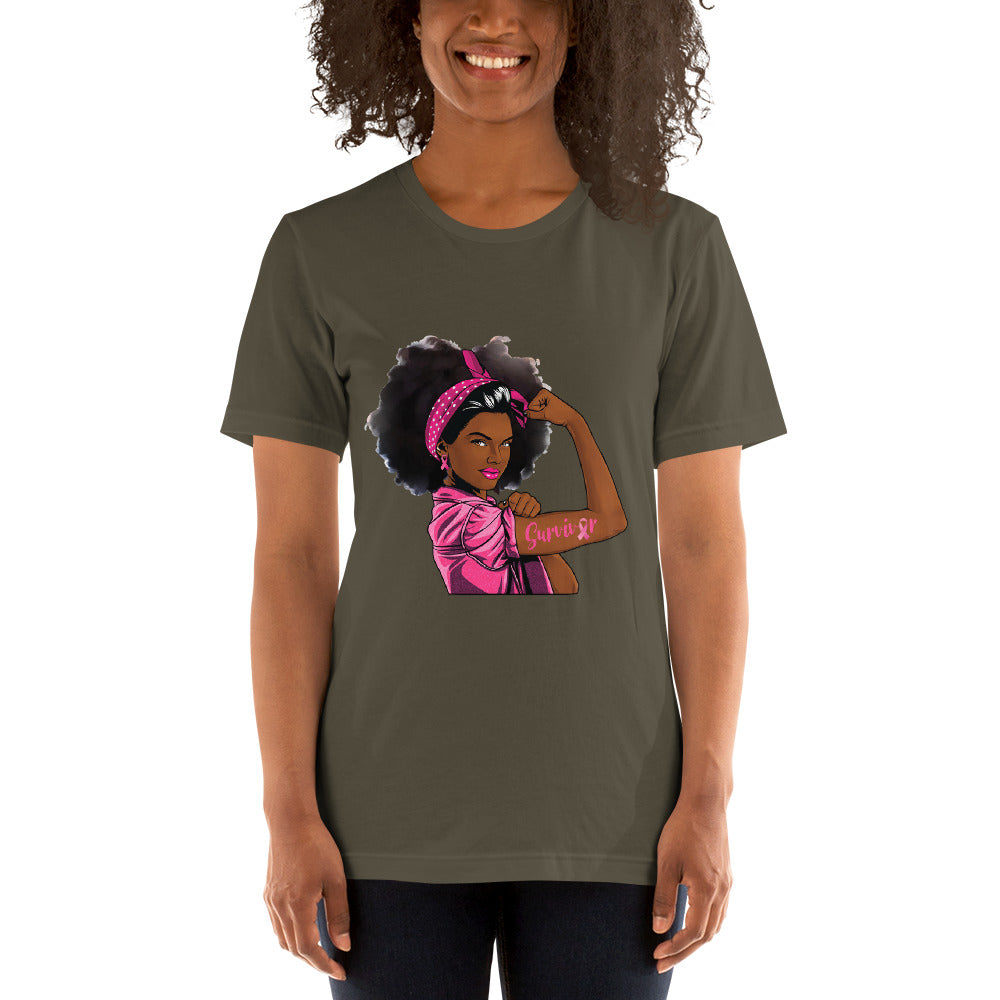 BREAST CANCER AWARENESS WARRIOR Short-Sleeve Unisex T-Shirt