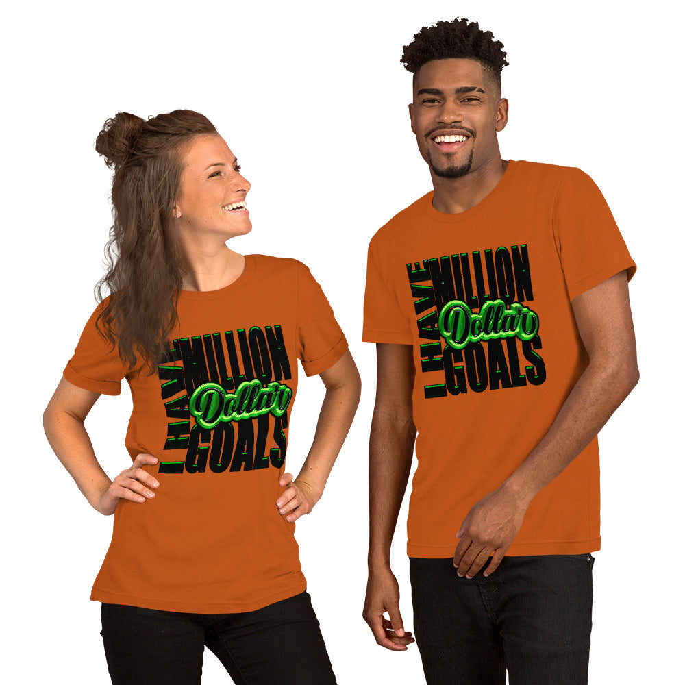 Million Dollar Goals Short-Sleeve Unisex T-Shirt