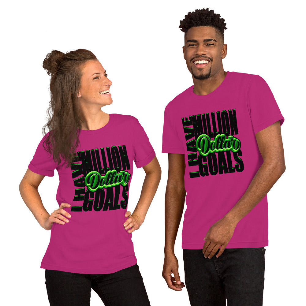 Million Dollar Goals Short-Sleeve Unisex T-Shirt
