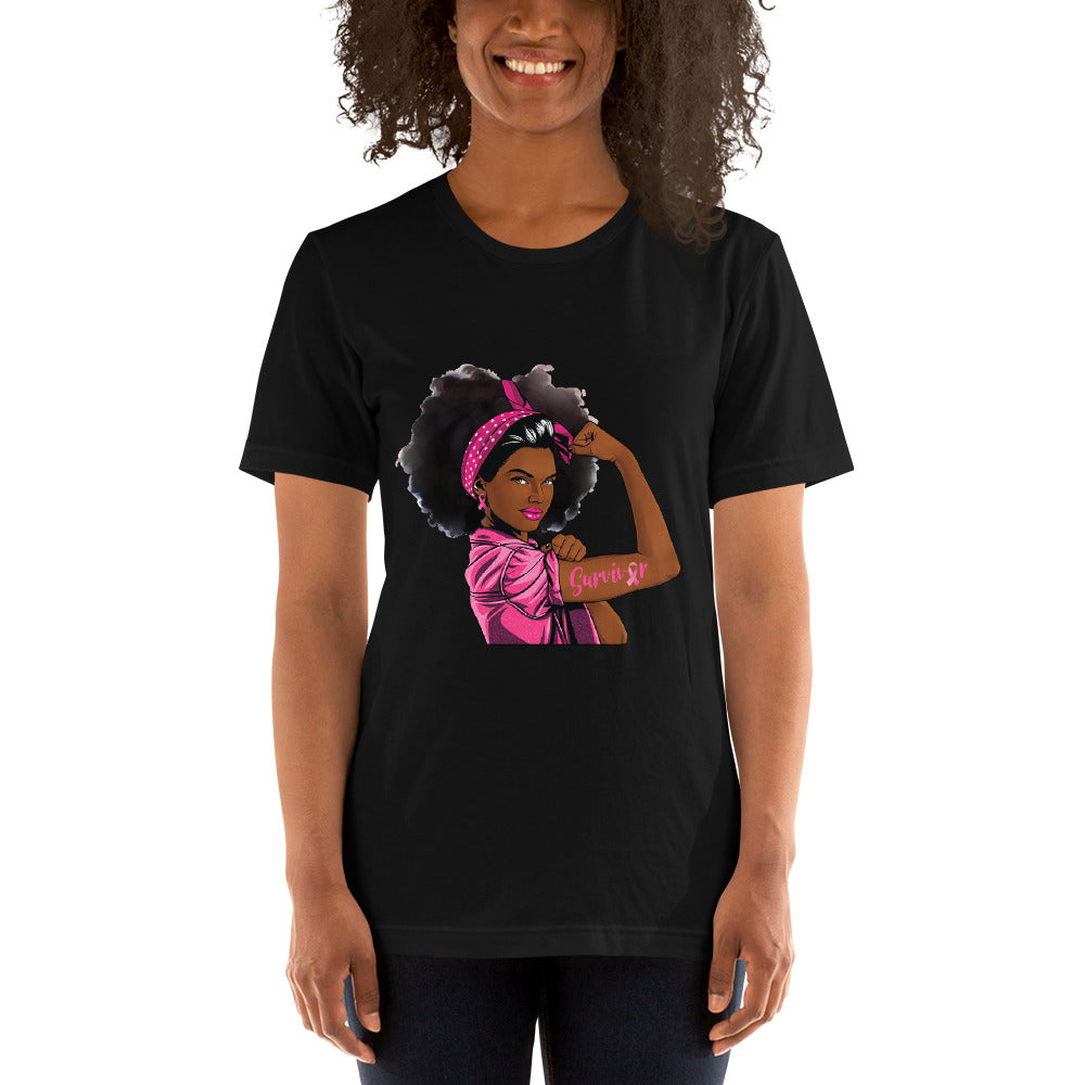 BREAST CANCER AWARENESS WARRIOR Short-Sleeve Unisex T-Shirt