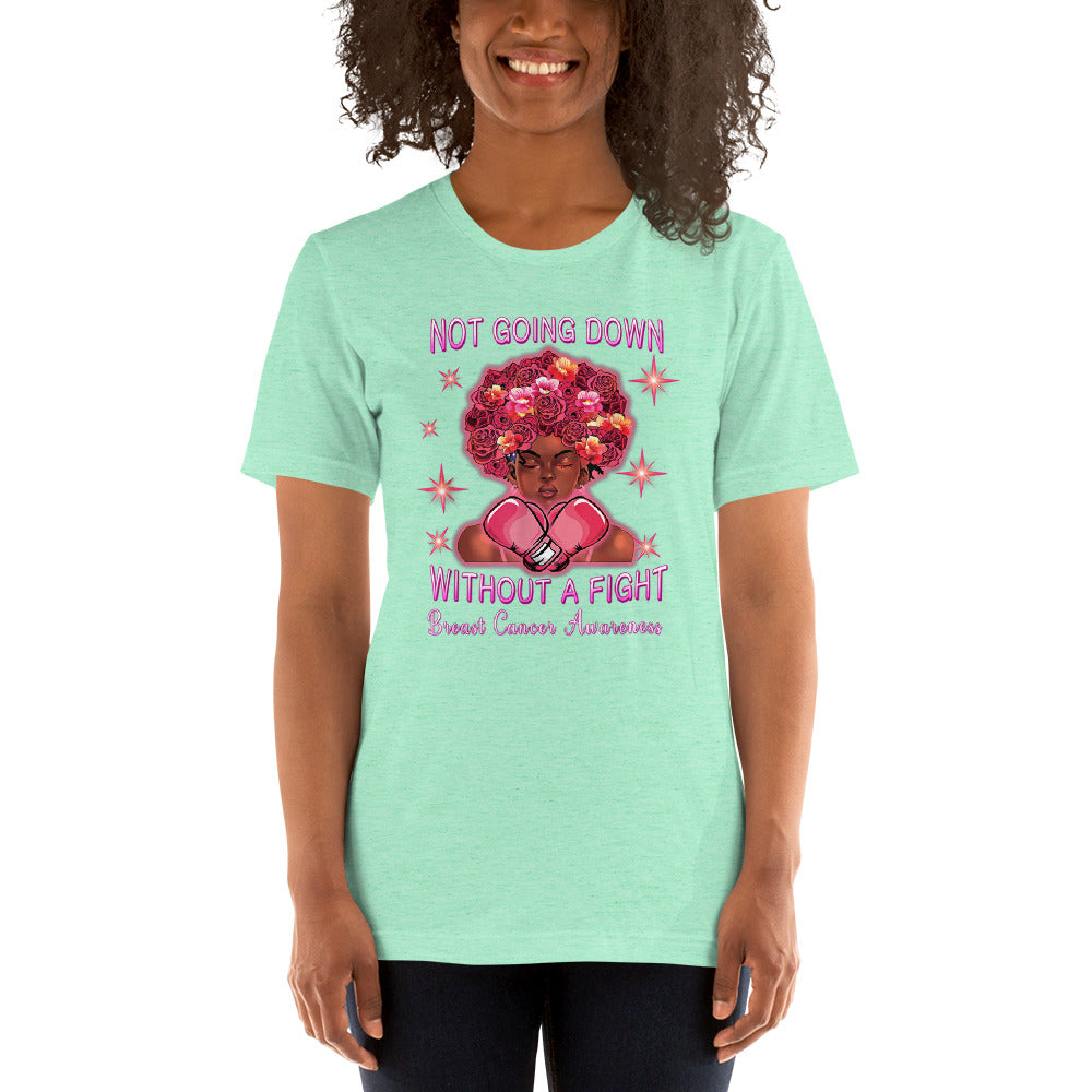 BREAST CANCER AWARENESS WITHOUT A FIGHT Short-Sleeve Unisex T-Shirt
