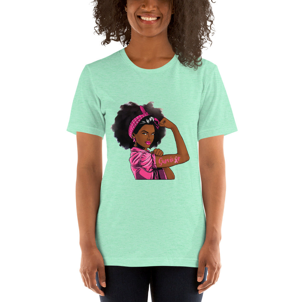 BREAST CANCER AWARENESS WARRIOR Short-Sleeve Unisex T-Shirt
