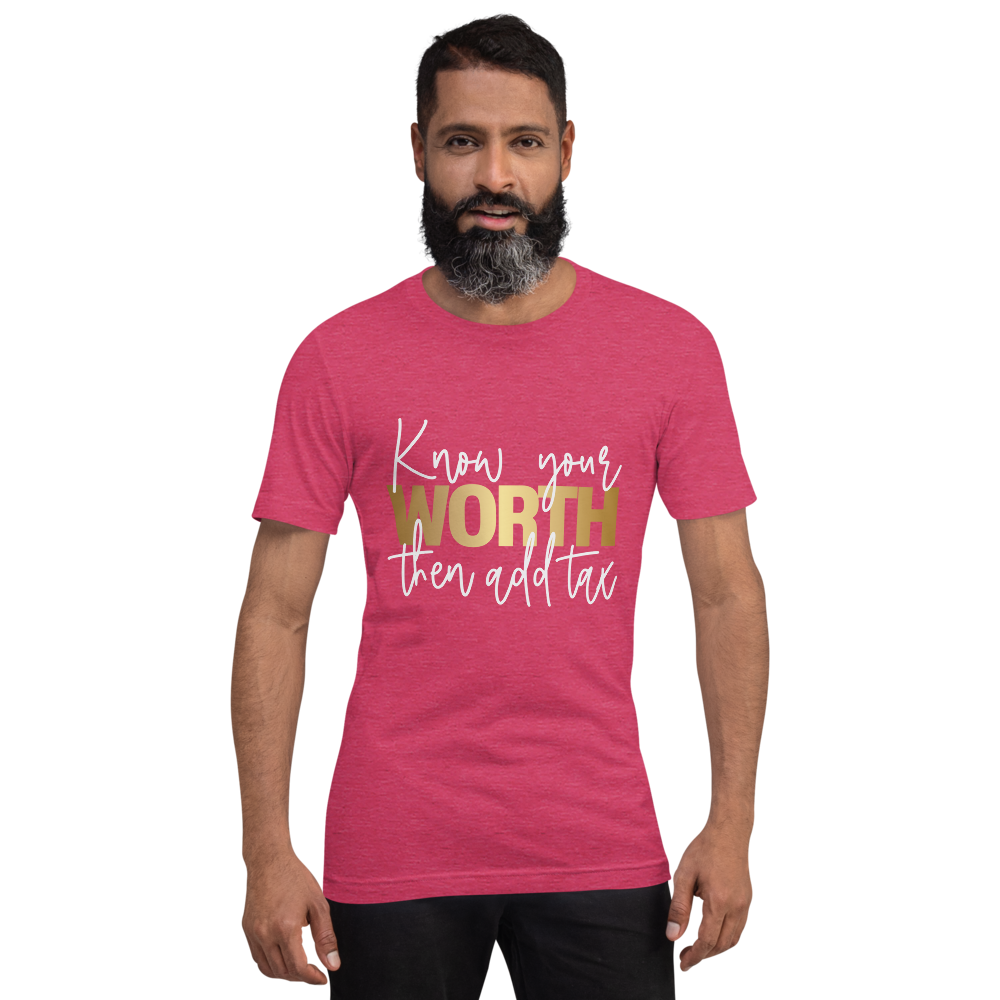 Know Your Worth Short-sleeve unisex t-shirt