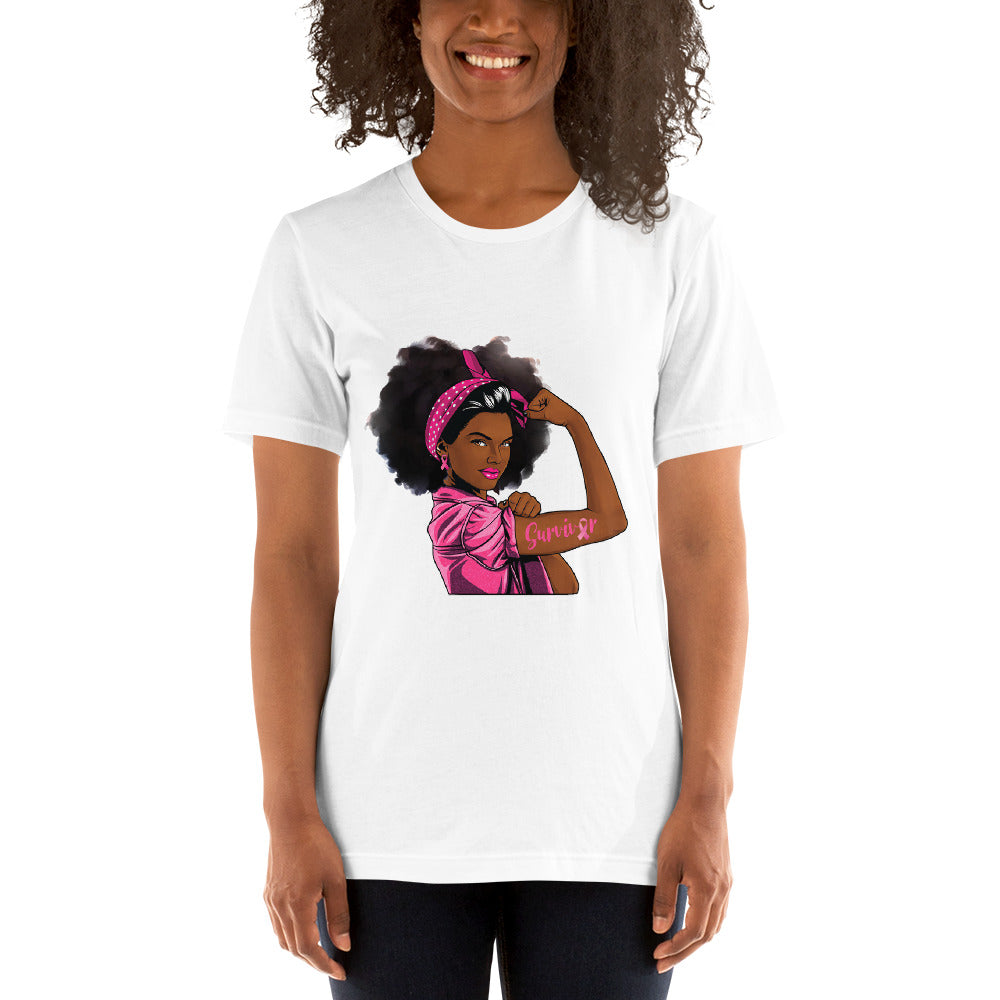 BREAST CANCER AWARENESS WARRIOR Short-Sleeve Unisex T-Shirt