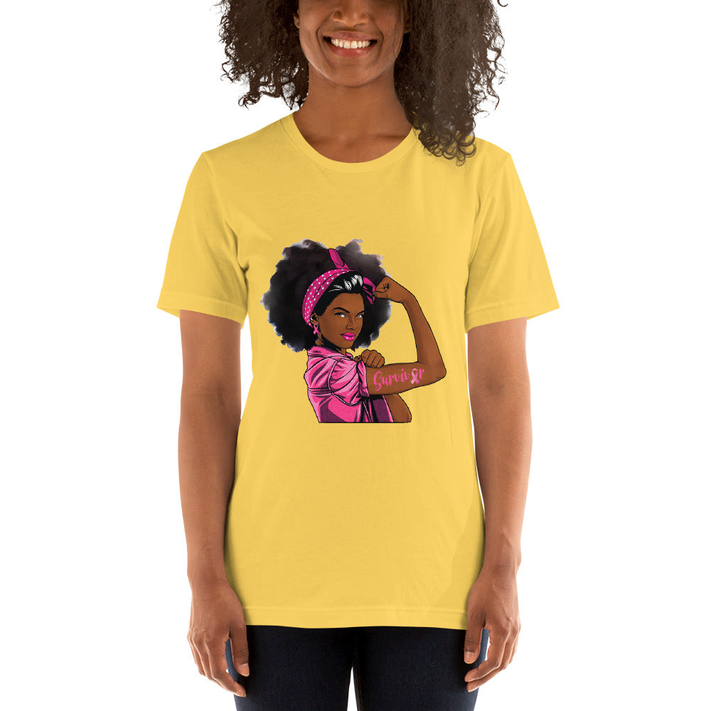 BREAST CANCER AWARENESS WARRIOR Short-Sleeve Unisex T-Shirt