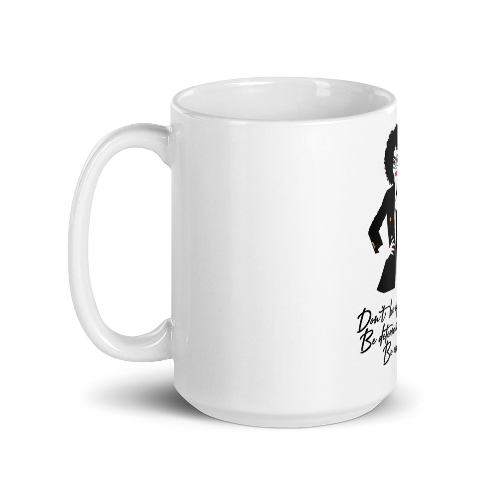 FOCUSED White glossy mug