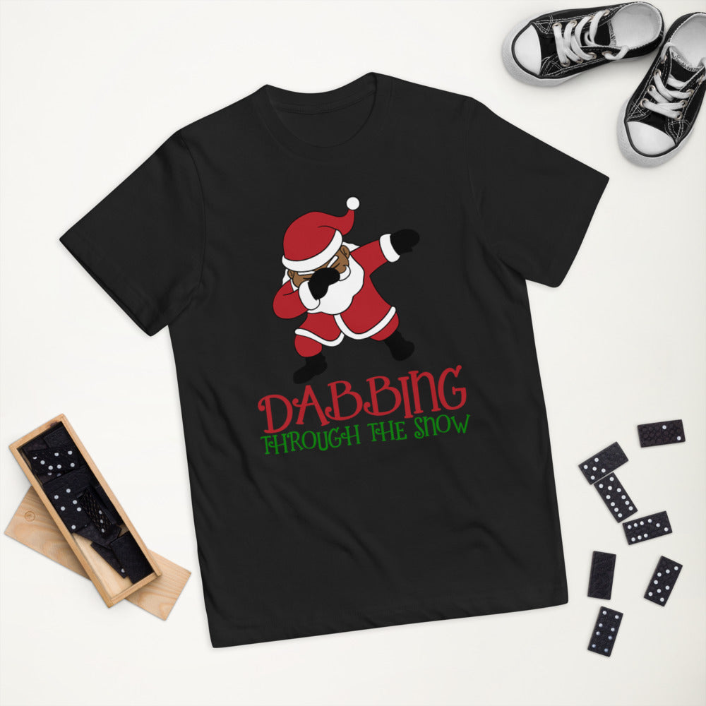 Dabbing Santa Youth jersey t-shirt