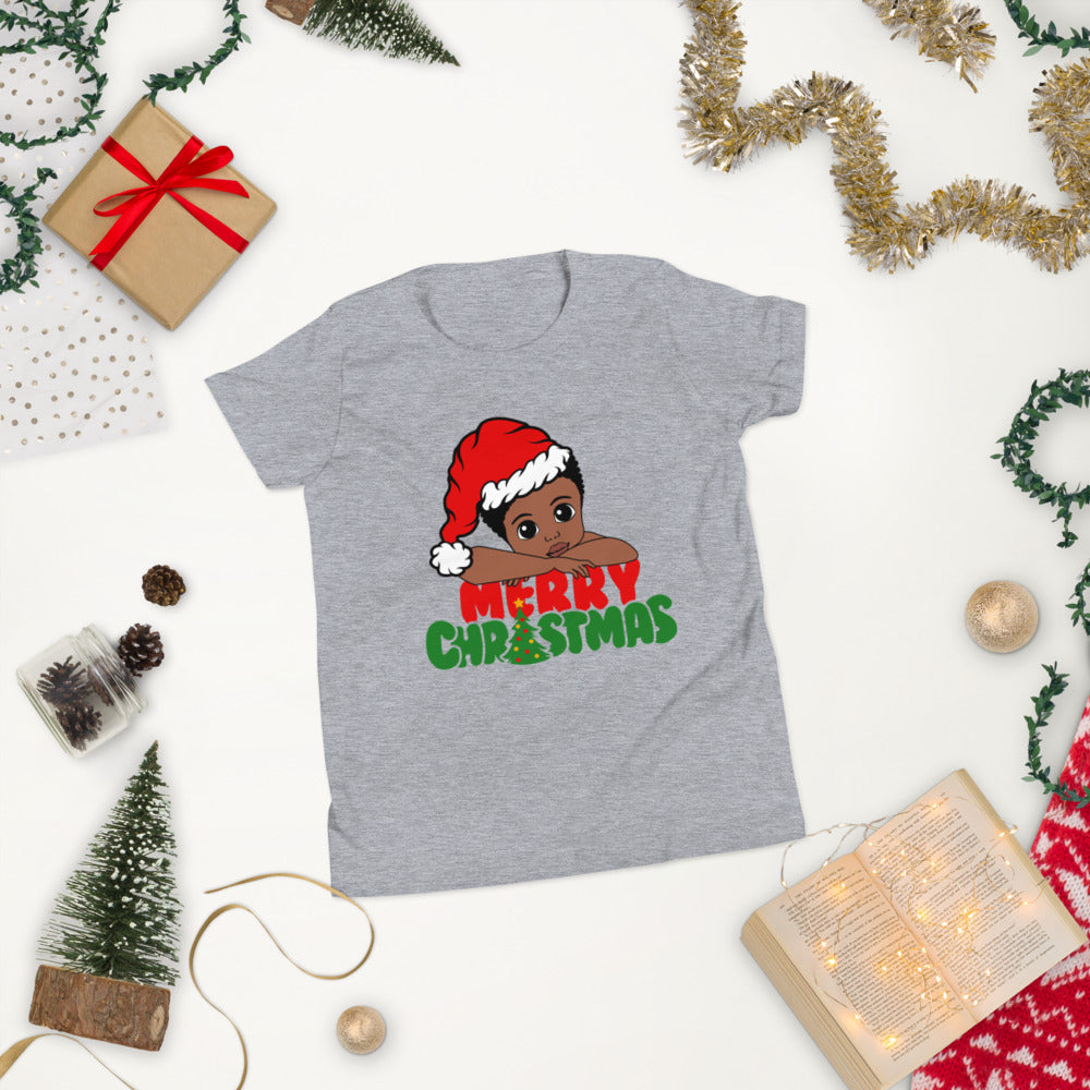 Merry Christmas Boy Youth Short Sleeve T-Shirt