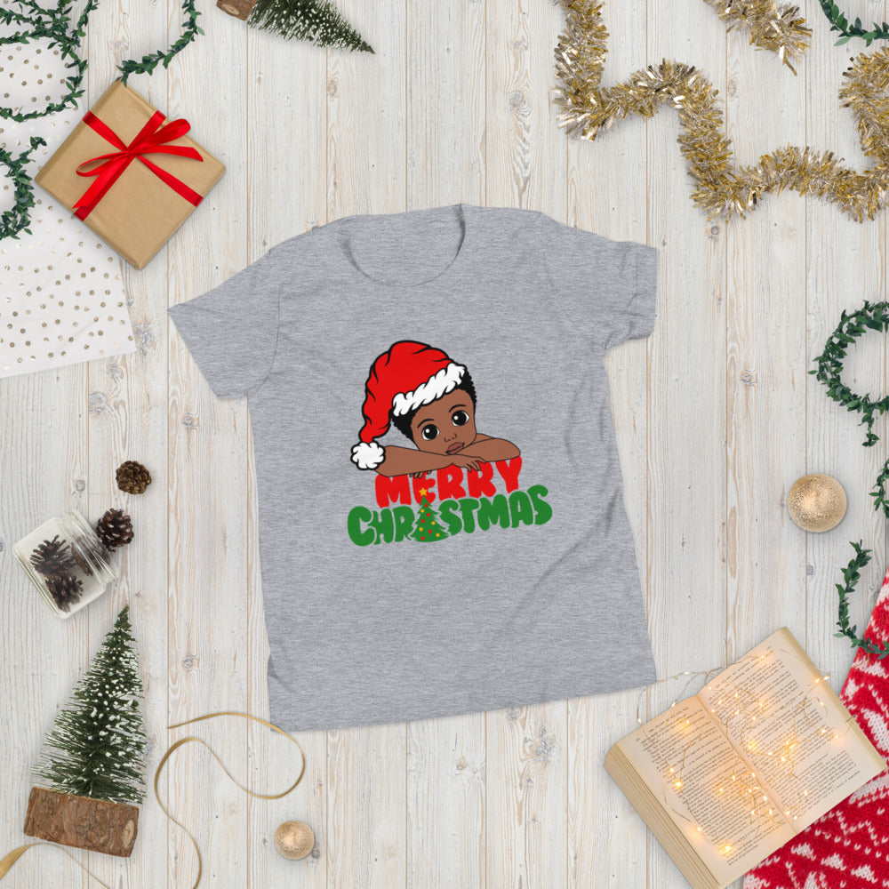 Merry Christmas Boy Youth Short Sleeve T-Shirt