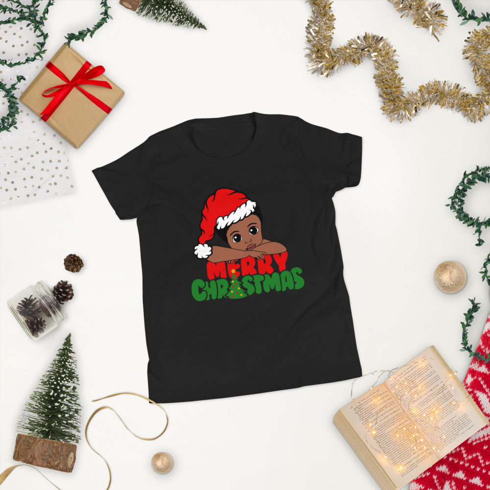 Merry Christmas Boy Youth Short Sleeve T-Shirt