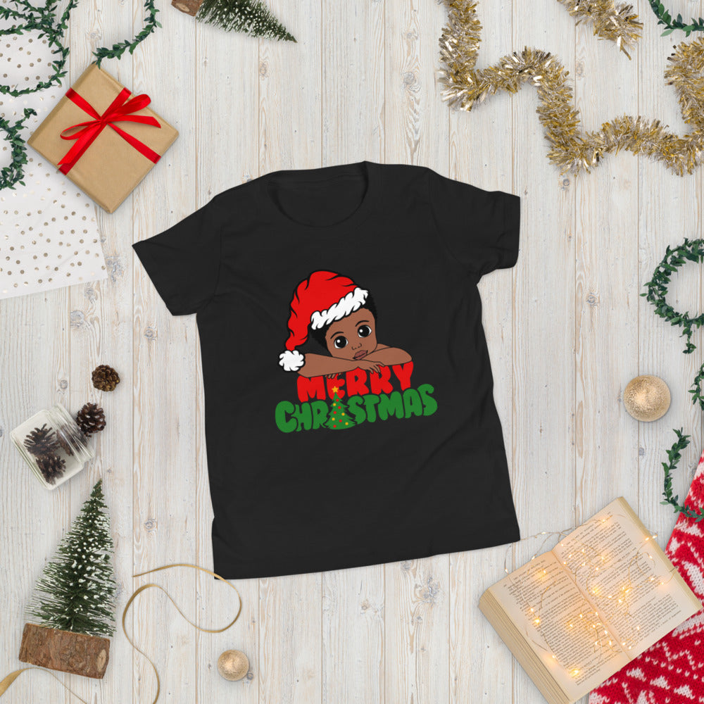 Merry Christmas Boy Youth Short Sleeve T-Shirt