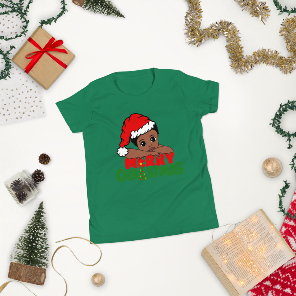 Merry Christmas Boy Youth Short Sleeve T-Shirt