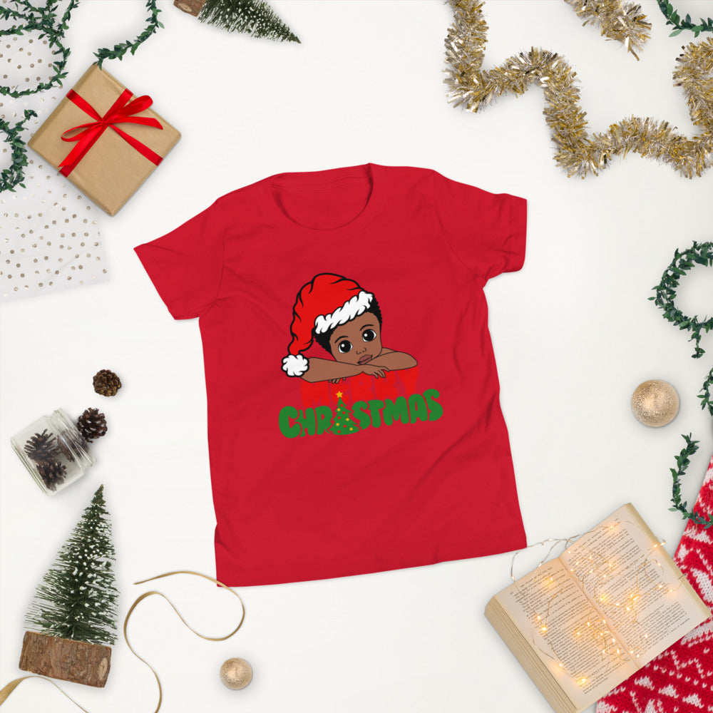 Merry Christmas Boy Youth Short Sleeve T-Shirt