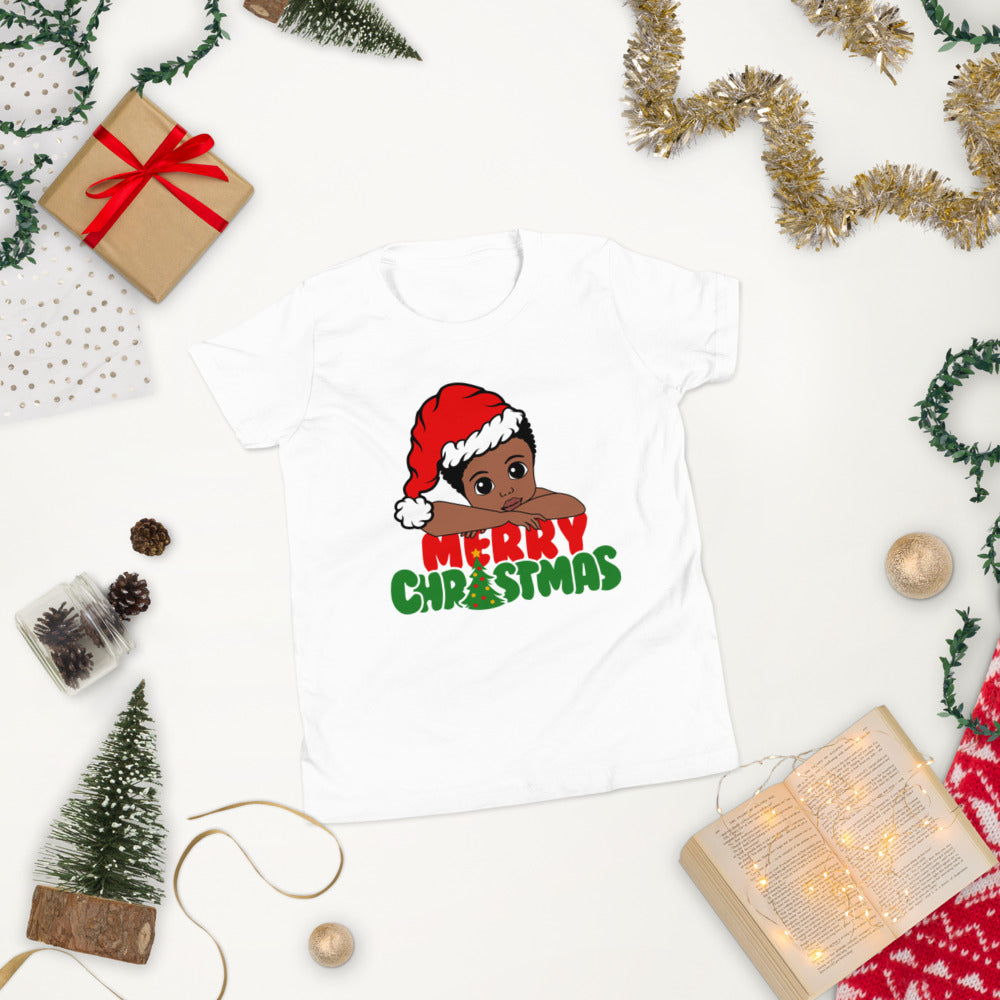 Merry Christmas Boy Youth Short Sleeve T-Shirt