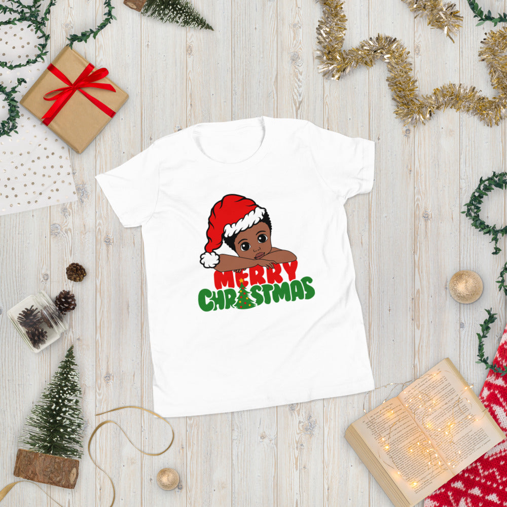 Merry Christmas Boy Youth Short Sleeve T-Shirt
